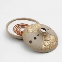 包邮 陶瓷莲花香炉盘香檀香炉茶道创意荷花香薰炉,三合