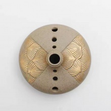 包邮 陶瓷莲花香炉盘香檀香炉茶道创意荷花香薰炉,三合