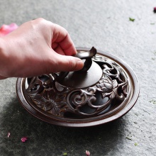 包邮 香炉陶瓷仿古大号创意日式现代蚊香盘,三合