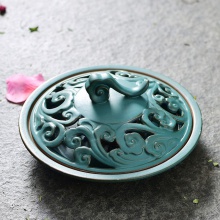 包邮 香炉陶瓷仿古大号创意日式现代蚊香盘,三合