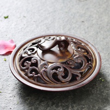 包邮 香炉陶瓷仿古大号创意日式现代蚊香盘,三合