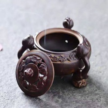 包邮 陶瓷莲藕香炉大号家用仿古檀香炉,三合