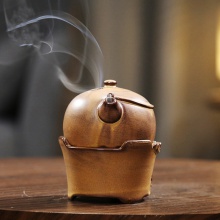 包邮 壶里乾坤陶瓷盘香炉创意仿古茶道香薰炉,三合