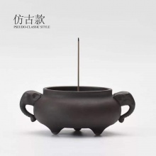 包邮 云上香炉陶瓷家用室内立式点香个性摆件,三合
