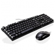 包邮 追光豹Q17有线usb通用键盘鼠标套装家用办公