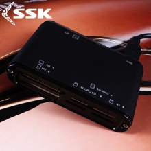 包邮 飚王SCRM025多合一金属高速读卡器TF卡SD卡CF卡