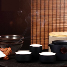 包邮 乐扣乐扣任方圆旅行茶具四件套YSH310002